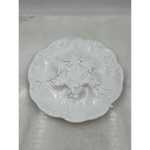 Neto & Gomes Oyster Plate White Ceramic 6-Well Seafood Serving Dish Portugal